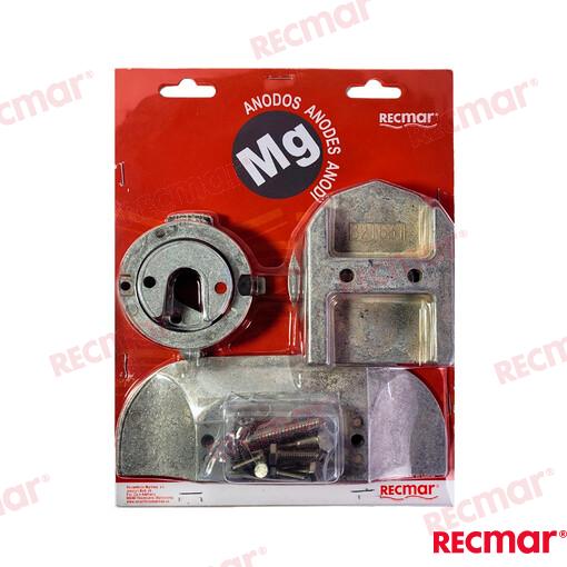 Anode kit ALPHA 2 Magnesium OEM: Mercruiser: 888755K01, 888755Q03, 888756A1, 888756K01, 888756Q01, 888756Q03, 97-888756K01, 97-888756Q03