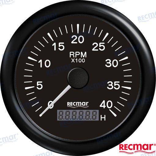 tachometer 1.0/10.0 - 0/4000 rpm black