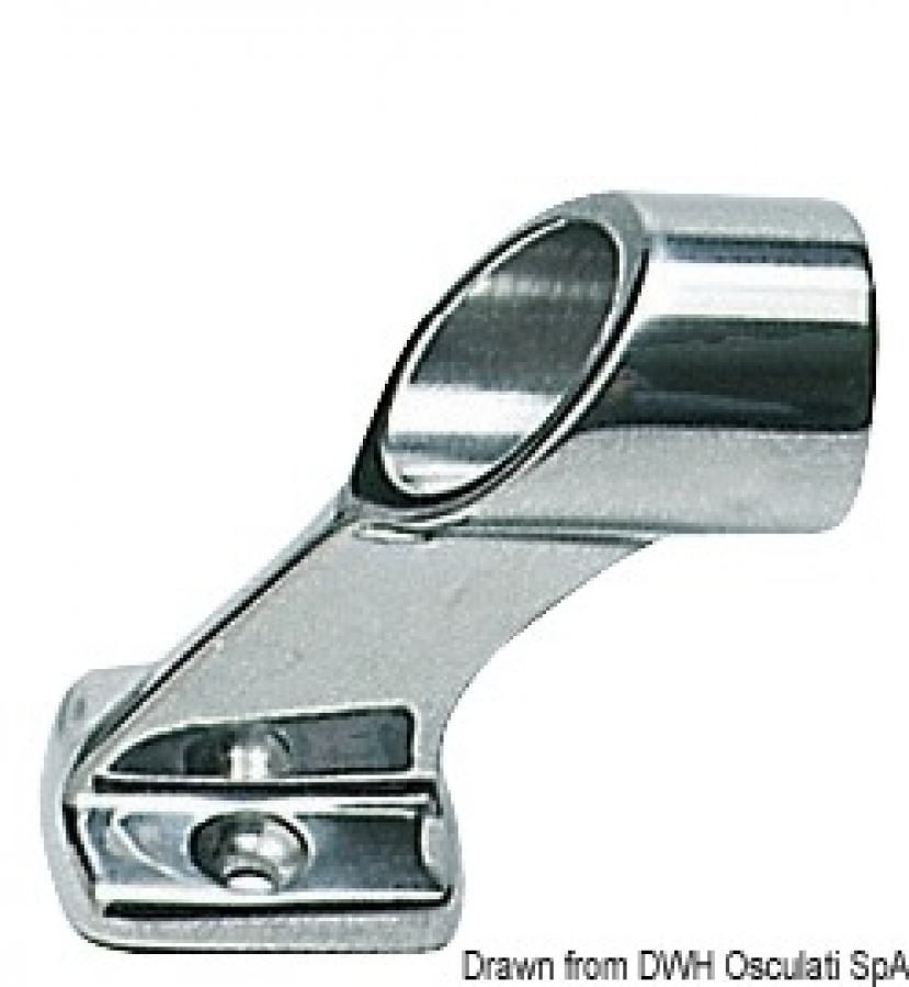 Handrail central base AISI316 Ø25 mm H64mm