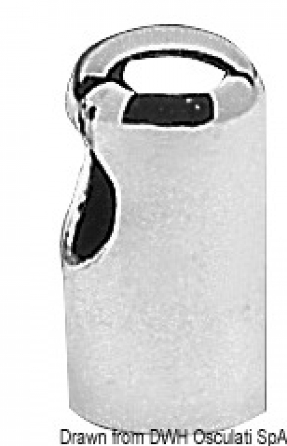 SS terminal handrail 25 mm Ø35mm H57mm