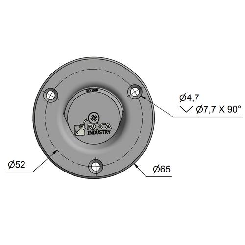 Roca Breather valve for fuel tank 16mm 90 degree straight, SS