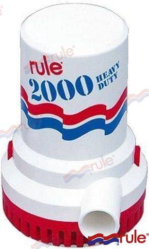 RULE bilge pump 2000gph 24v 4a