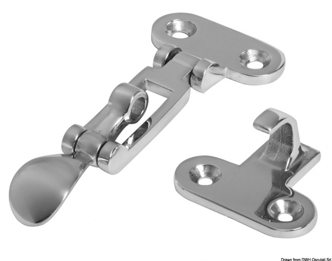 Locker latch 75x37 mm AISI316