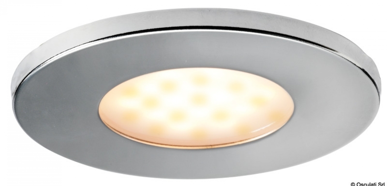 Aruba reduced recess LED light round touch switch 3W 12/24V AISI 316 IP 56