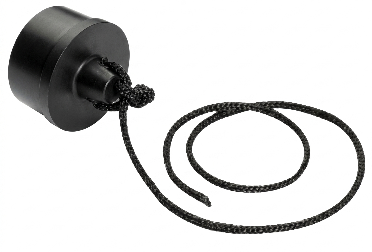 Water drain plug - black d37mm