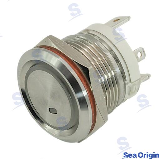 20A ON-OFF Switch, White, IP65, Stainless Steel