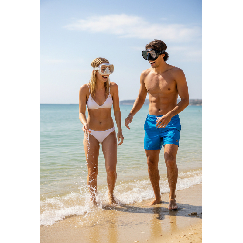 SEAC Pura Anti fog diving mask White