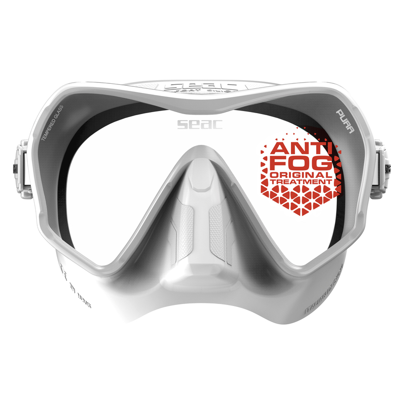 SEAC Pura Anti fog diving mask White