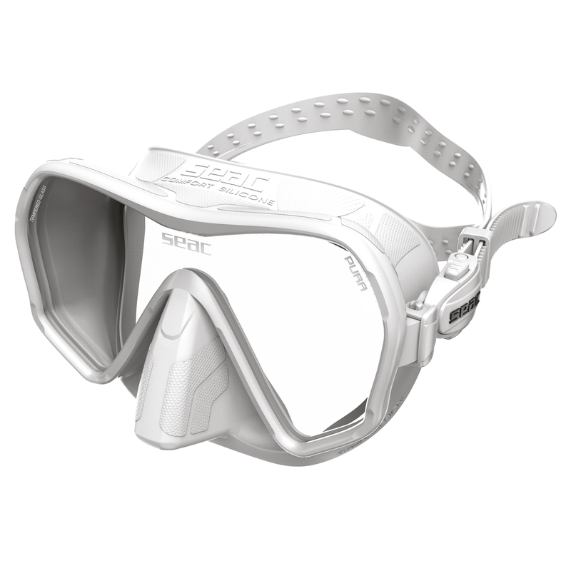SEAC Pura Anti fog diving mask White
