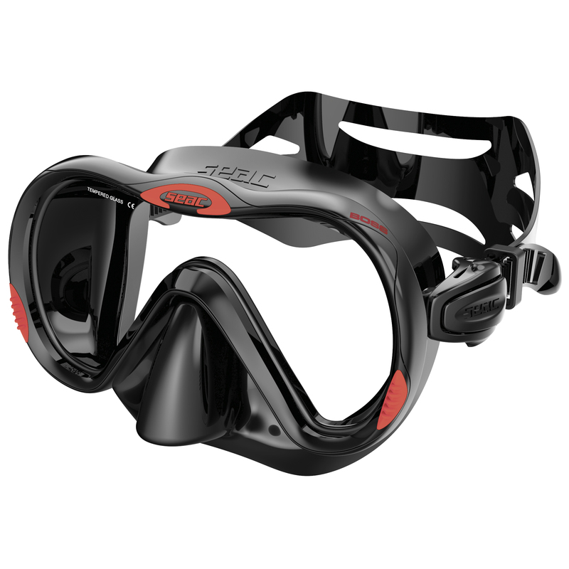 Snorkeling mask Seac Boss SNK Black/Red