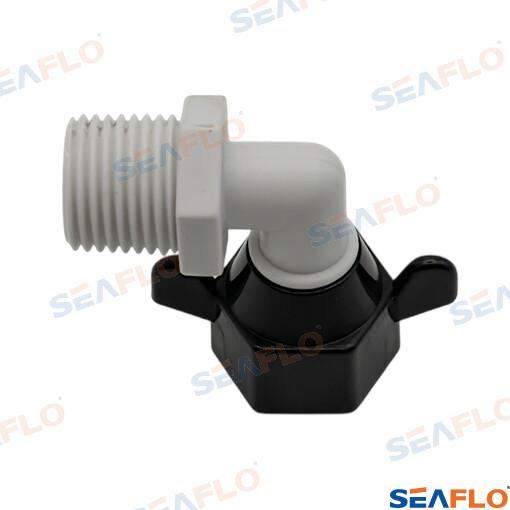 Seaflo MNPT Elbow Fitting 1/2"-14 FNPT x 1/2"-14 MNPT
