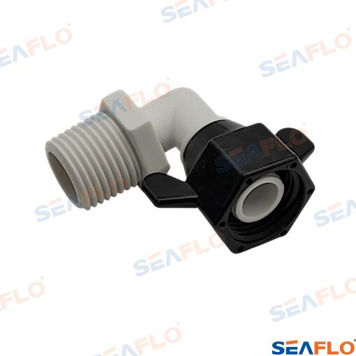 Seaflo MNPT Elbow Fitting 1/2"-14 FNPT x 1/2"-14 MNPT