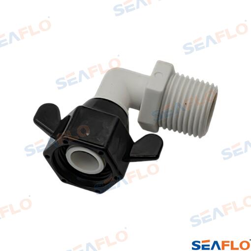 Seaflo MNPT Elbow Fitting 1/2"-14 FNPT x 1/2"-14 MNPT