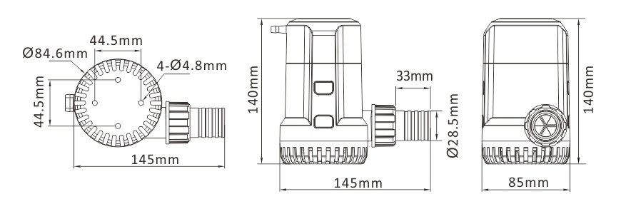 bilge pump auto SEAFLO s13b 12v 2000gph