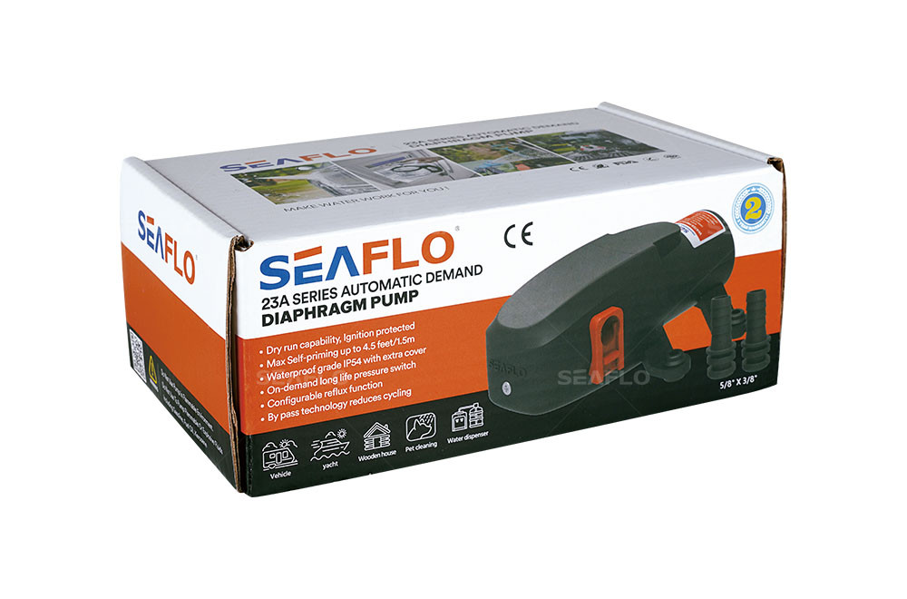 pressure water pump SEAFLO 12v 1.9lpm/0.5gpm 70psi/4bar