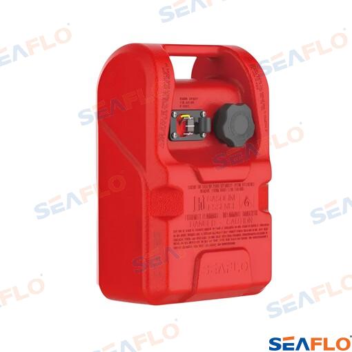Portable Seaflo fuel tank 12L with level sensor, red