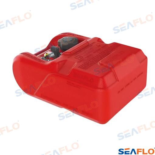 Portable Seaflo fuel tank 12L with level sensor, red