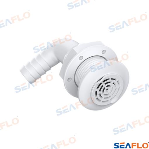 90° Thru Hull with Filter 3/4" by Seaflo
