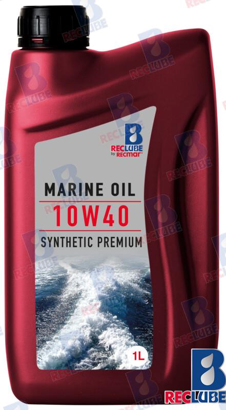 Synthetic marine oil 10W40 1L NMMA FC-11815R API SJ/SG Suzuki, Tohatsu, Mercury, Yamaha, Honda