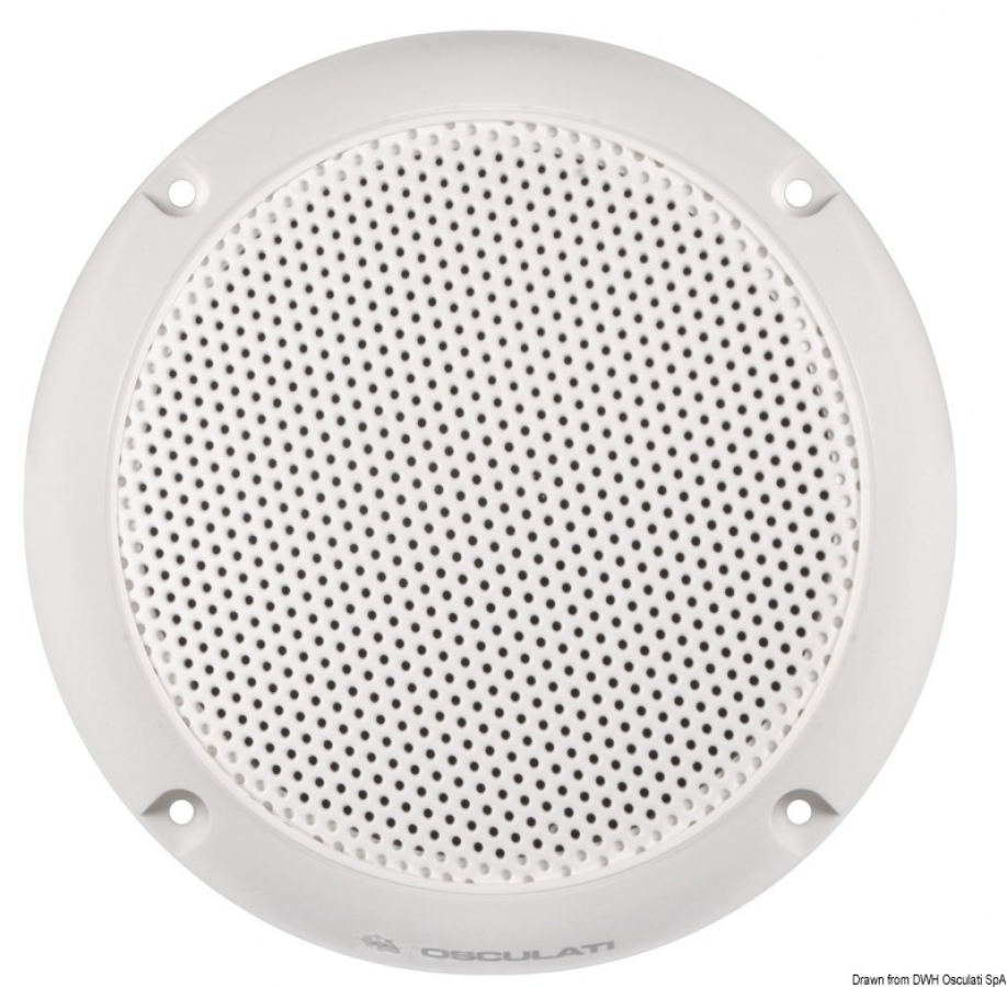 Pair of 2-ways loudspeakers 150 mm 2x20 W RMS white