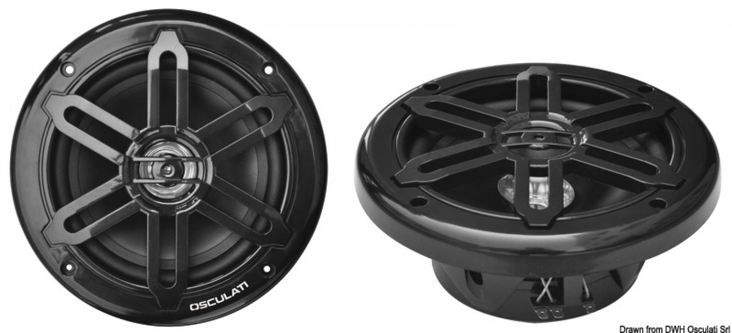 Двухконусные динамики 8 "- 2x180 Вт - чернить 232 mm