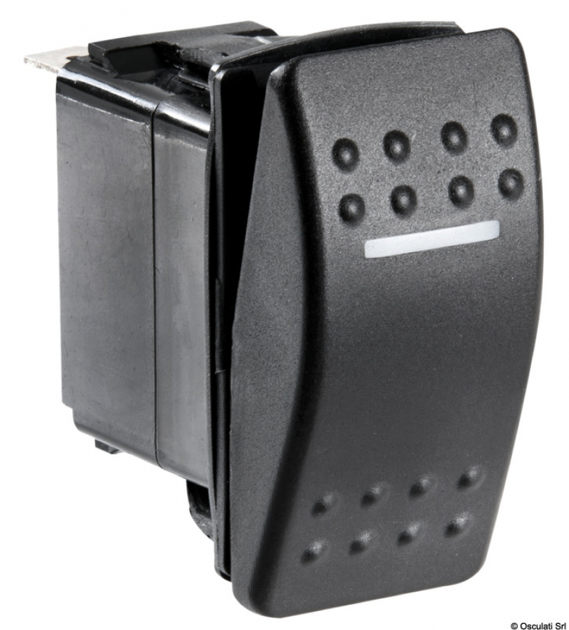 Switch Marina R ON-OFF-MOM (ON) IP67 12V / 20A 4 contacts, with LED
