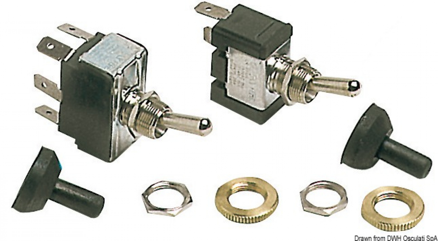 Toggle switch ON-OFF 15A 2 terminals
