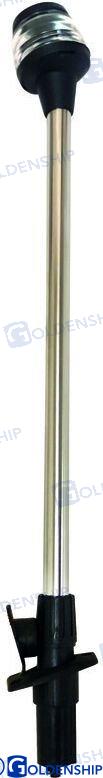 Pole light plastic 24" black Ba15d 12V 10W