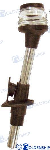 telescoping all round light 24" black, BA15d 12V 10W Until 12M