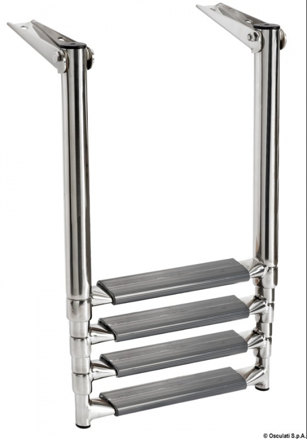 Telescopic  ladder AISI316 4 steps W306mm  x 1130mm