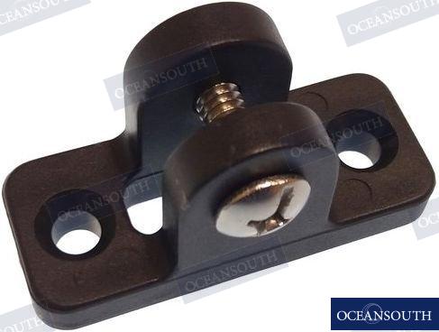 Awning mounting base - black nylon