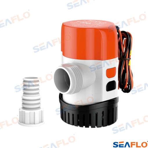 Bilge Pump Seaflo 12V 600GPH 38l/min 12V 2.5A Automatic - Outlet 19, 25 vai 29mm - SFBP1-G600-13B
