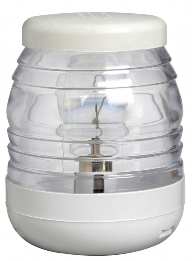 Classic 360° mast head white/white light 12 V 10W Ø 81 mm H 103mm
