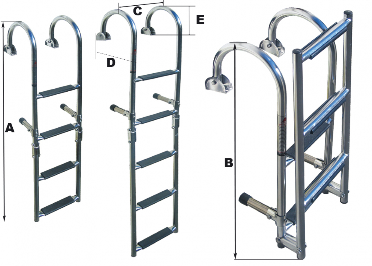 LADDER "VIPER" SERIES 4 steps L93cm Width 26cm