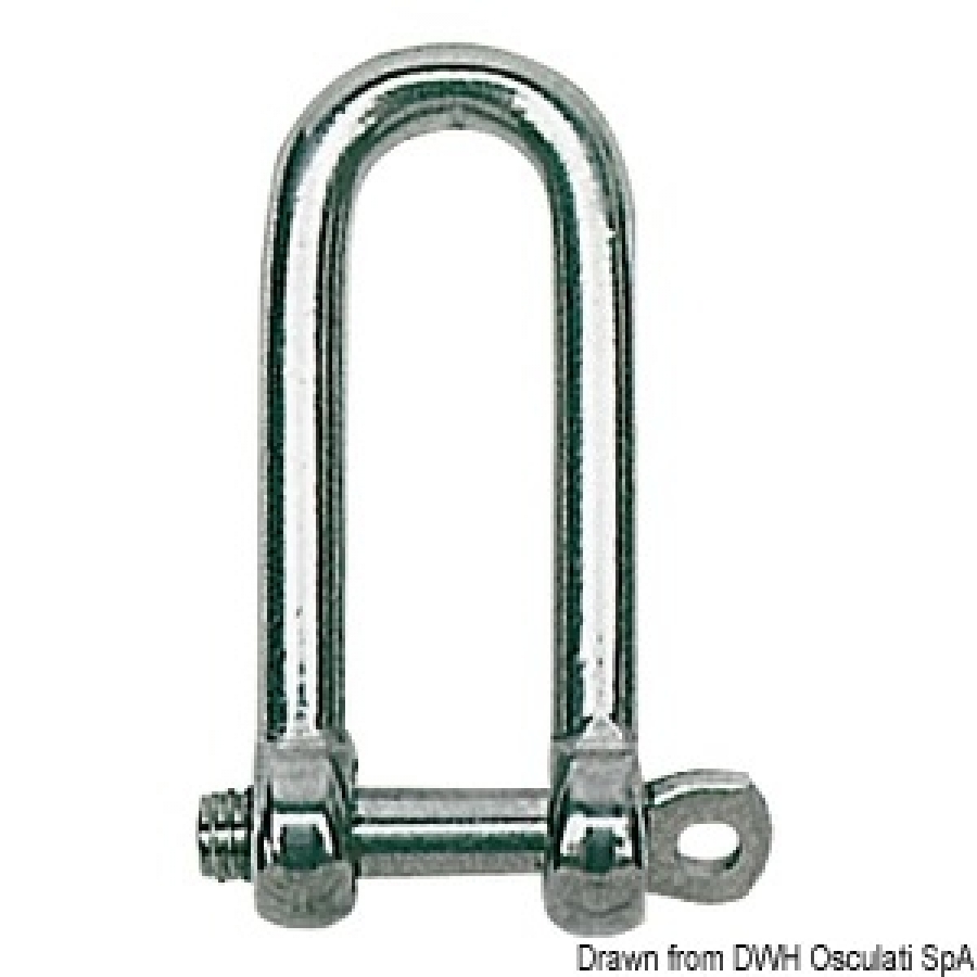 Long shackle 8 mm AISI316