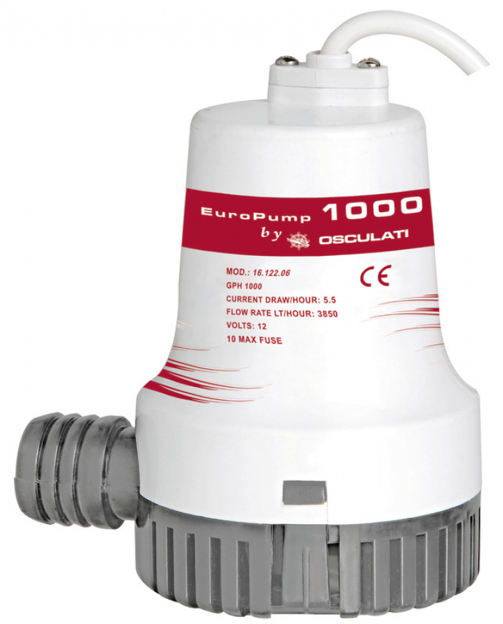 Water pump 24 V 1000 GPH; 64l/min 3.5A Output Ø29mm - does not generate pressure