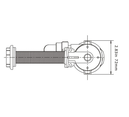 Water pump LiveWell 600GPH 38l/min 12V 3A Outlet 19mm - Seaflo SFBP1-G600-05