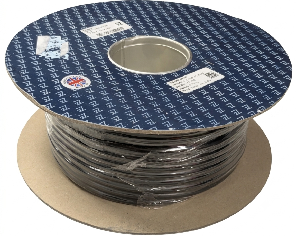 Wire 16mm2 tinned copper - black - PVC sheath - 1m